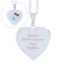 Personalised Message Me to You Silver Tone Heart Locket Image Preview